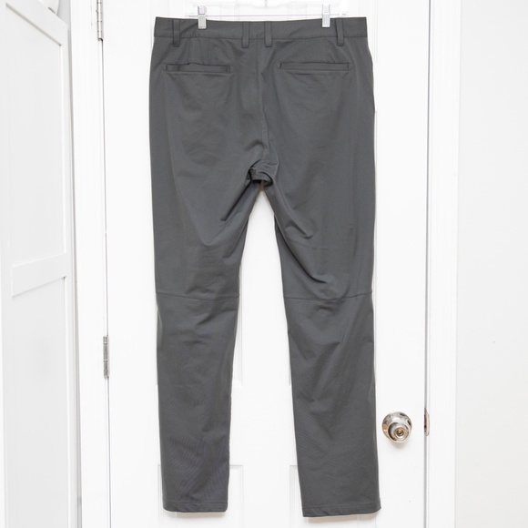 RHONE Commuter Five Pocket Pants Dark Gray Mens 35 Slim Fit Stretch EXCELLENT! - Picture 3 of 6
